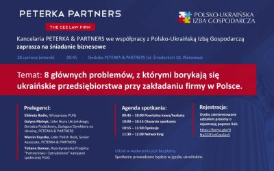 Śniadanie biznesowe pt „8 głównych problemów ukraińskich firm zakładających działalność w Polsce”
